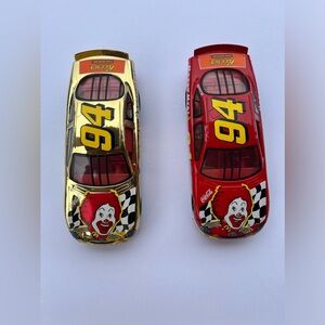 2 1994 NASCAR Diecast Gold & Red 1:24 Scale Cars